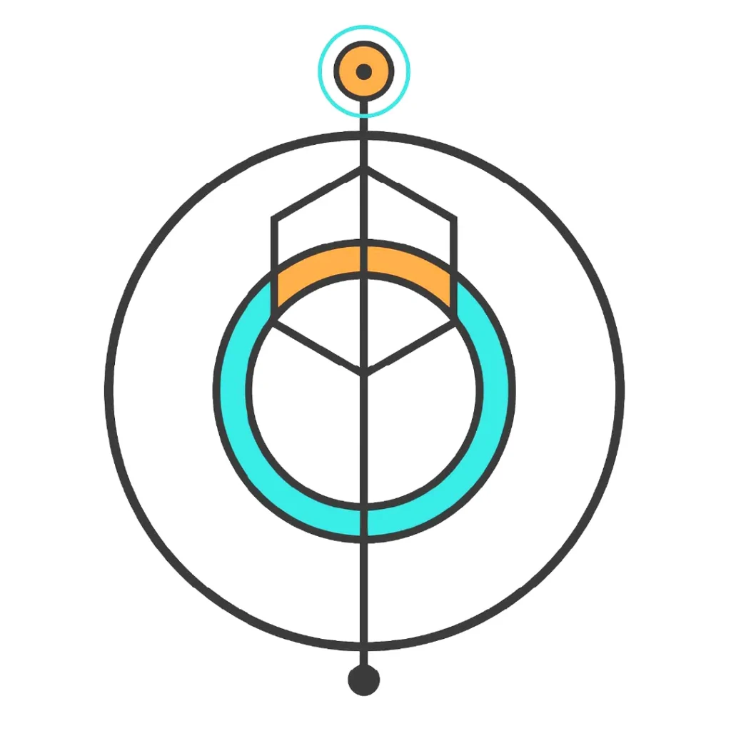 Artokens geometric logo by Mihail Korubin
